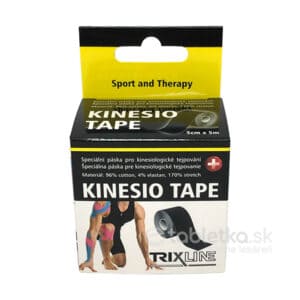 Trixline KINESIO TAPE páska čierna 5cm x 5m