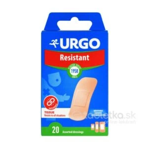 URGO Resistant odolná náplasť (3 veľkosti) 20ks