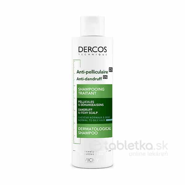 E-shop VICHY DERCOS ANTI-PELLICULAIRE Šampón proti mastným lupinám, normálne vlasy 200 ml