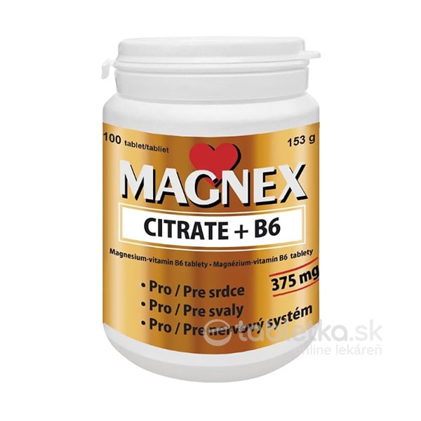 Vitabalans MAGNEX CITRATE + B6 100 tbl