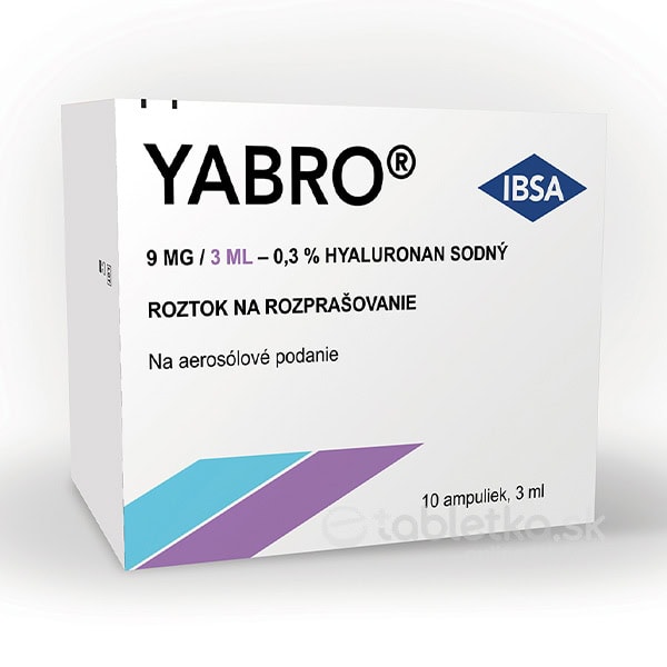 Yabro roztok s kyselinou hyalurónovou 0,3%, 10x3ml
