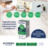 Reklamný obrázok BIOPRON Baby+, 10 ml kvapky, obsahuje probiotiká a vitamín D, fotografie dieťaťa, matky a obalu; informácia o bezlaktózovom a bezlepkovom zložení.