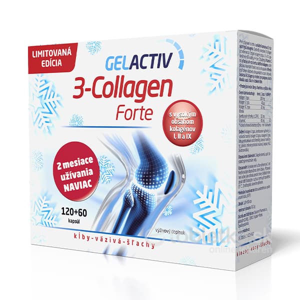 GELACTIV 3-Collagen Forte Darčeková edícia cps (limitovaná edícia) 120+60 zadarmo