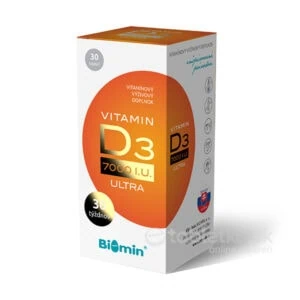 BIOMIN vitamín D3 7000 ULTRA 30 kapsúl