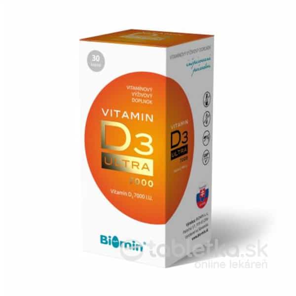 E-shop BIOMIN vitamín D3 7000 ULTRA 30 kapsúl