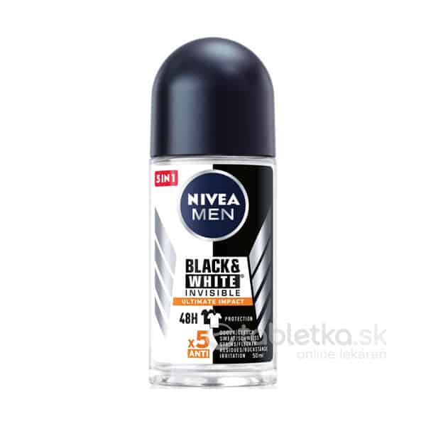 E-shop NIVEA MEN gulôč. antiperspirant Black&White Invisible orig. 50ml