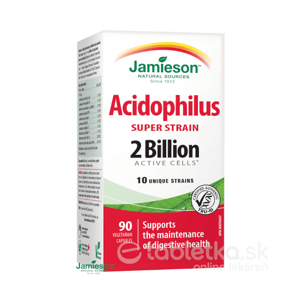 Jamieson SUPER STRAIN Acidophilus komplex 10 kmeňov 90tbl