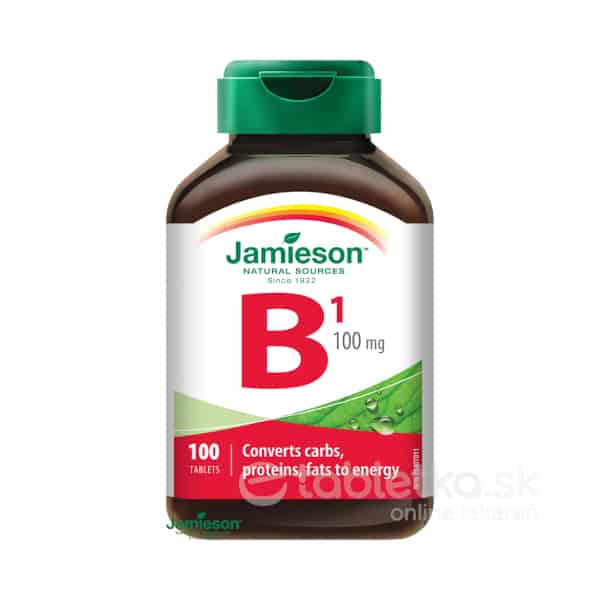 Jamieson Vitamín B1 tiamín 100mg 100 tbl