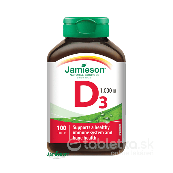 E-shop Jamieson Vitamín D3 1000IU 100tbl