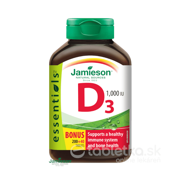 E-shop Jamieson Vitamín D3 1000IU 240 tbl