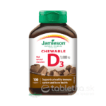 Jamieson Vitamín D3 1000IU tablety na cmúľanie čokoláda 100 tbl