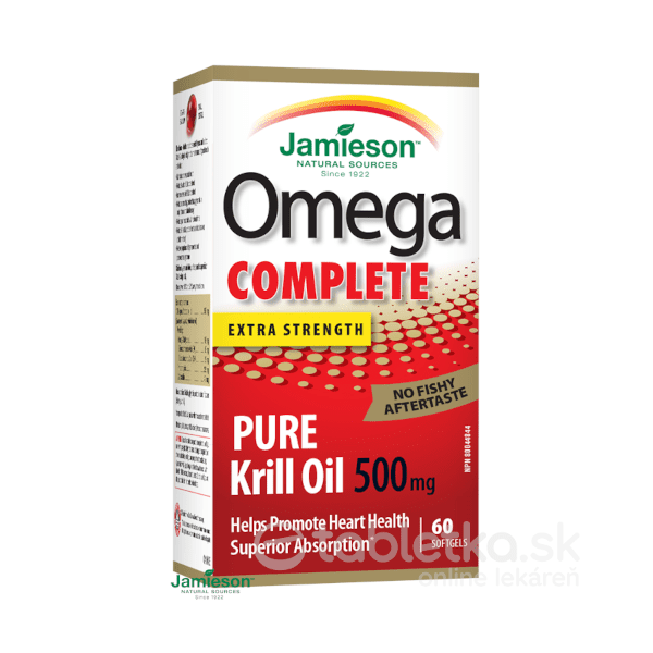 Jamieson Omega Complete Pure Krill oil 500mg 60 tbl