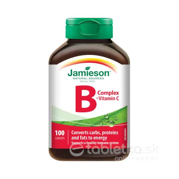 Jamieson B-komplex s Vitamínom C 100 tbl