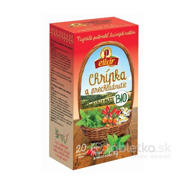 E-shop Agrokarpaty Elixír Bio Chrípka a prechladnutie ovocno - bylinný čaj v nálevových vreckách 20x2 g (40 g)
