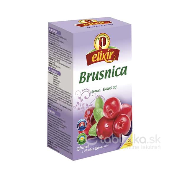 Agrokarpaty Brusnica pravá ovocno - bylinný čaj, balené vrecúška, 20x1,5 g (30 g)