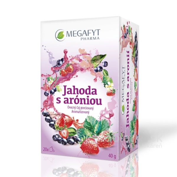 MEGAFYT Jahoda s aróniou ovocný čaj 20x2g