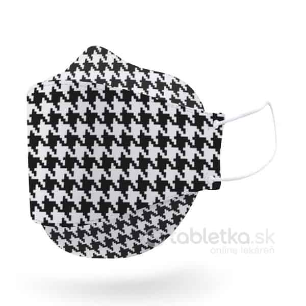 E-shop Ochranná polomaska Ambrela Black a White veľkosť L