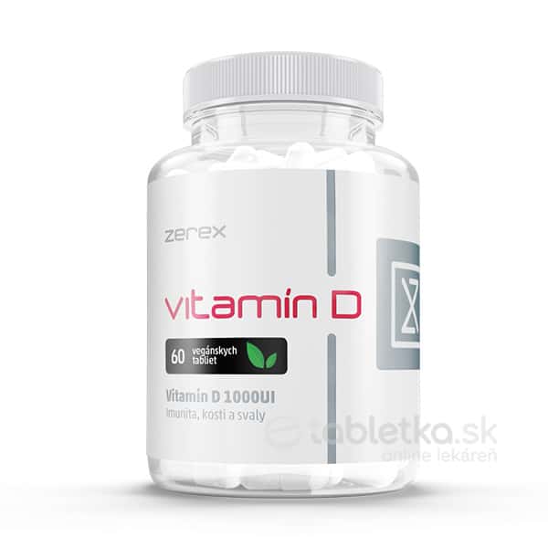 Zerex Vitamín D 1000 IU, 60 tbl