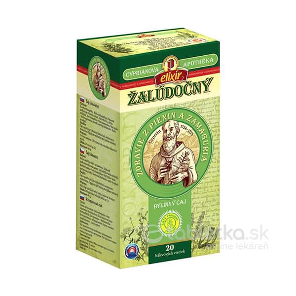 E-shop Agrokarpaty Cyprián, Žalúdočný bylinný čaj, čistý prírodný produkt, 20x2 g (40 g)