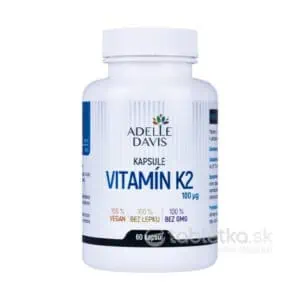 ADELLE DAVIS Vitamín K2 100mcg, 60 kapsúl