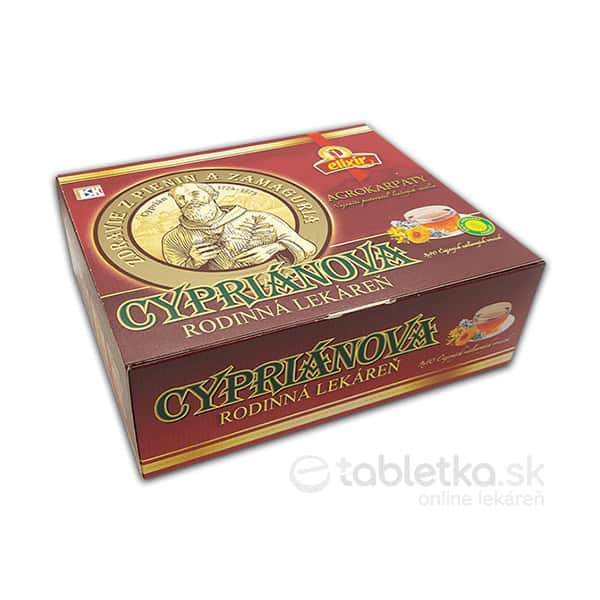 E-shop Agrokarpaty kazeta Cyprián Rodinná Lekáreň bylinný čaj 90x1,5 g (135 g)