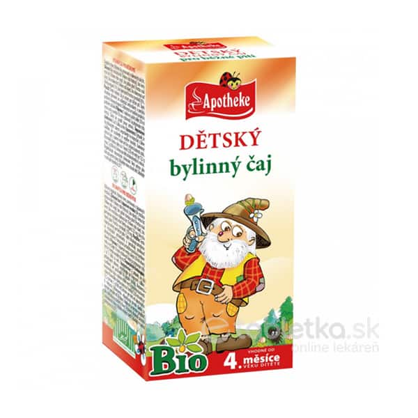 Apotheke BIO detský bylinný čaj pre bežné pitie 20x1,5g