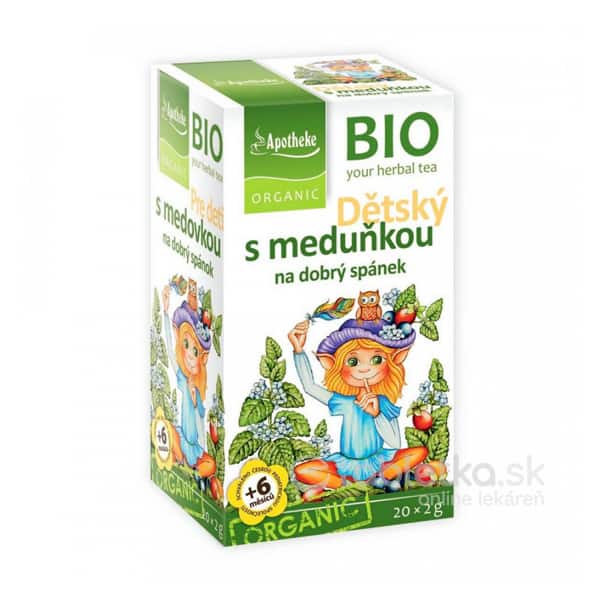 Apotheke BIO selection detský ovocný čaj s medovkou 20x2g