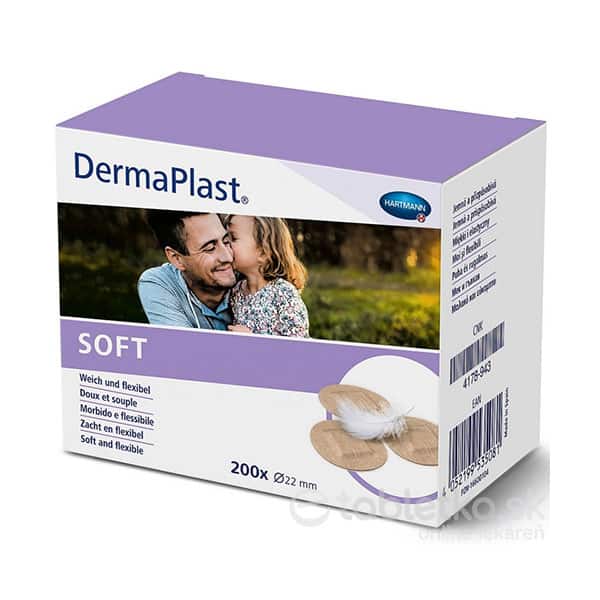 DermaPlast SOFT náplasti okrúhle Spots (22mm) 200ks