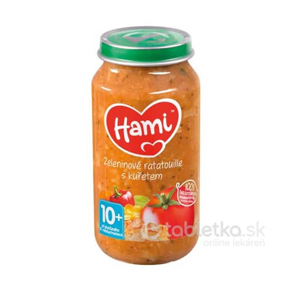 E-shop Hami príkrm Zeleninové ratatouille s kuraťom 10+ 250g