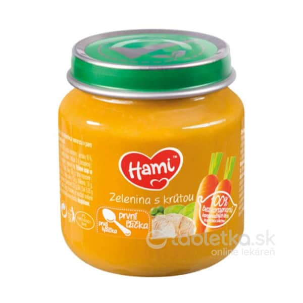 E-shop Hami príkrm Zelenina s morkou prvá lyžička 4+ 125g