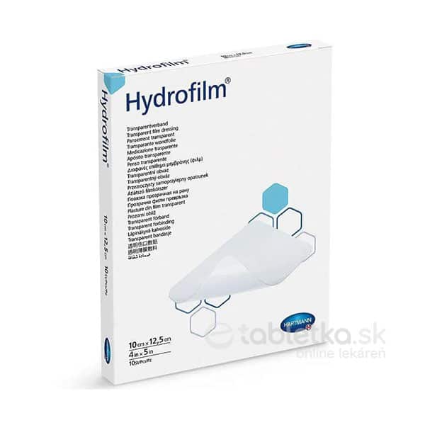 Hydrofilm samolepiaci transparentný obväz 10x12,5cm 10ks