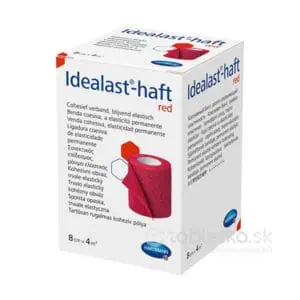 Idealast-haft color ovínadlo červené krátkoťažné 8cm x 4m