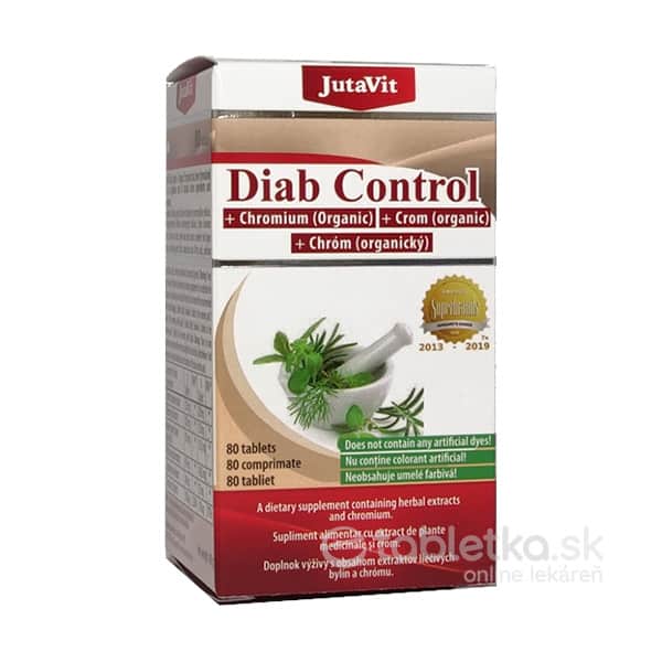 JutaVit Diab Control + organický chróm 80tbl