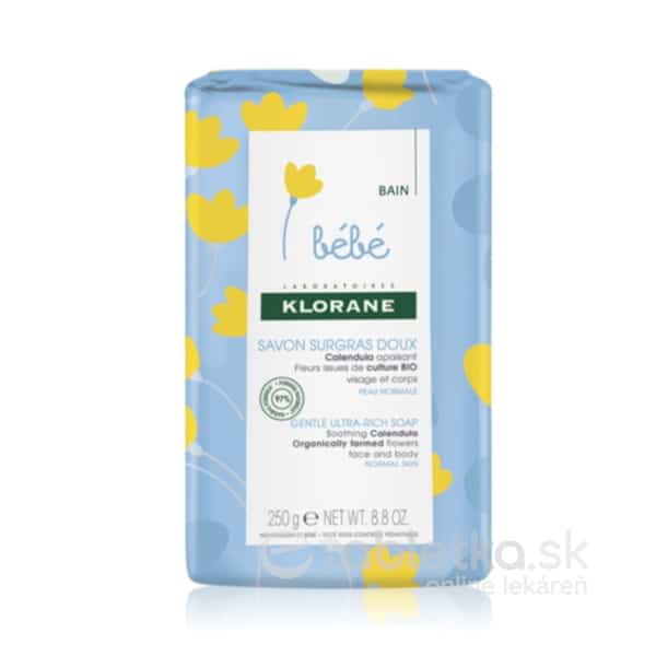 E-shop KLORANE BEBE SAVON SURGRAS DOUX veľmi jemné detské mydlo 250 g