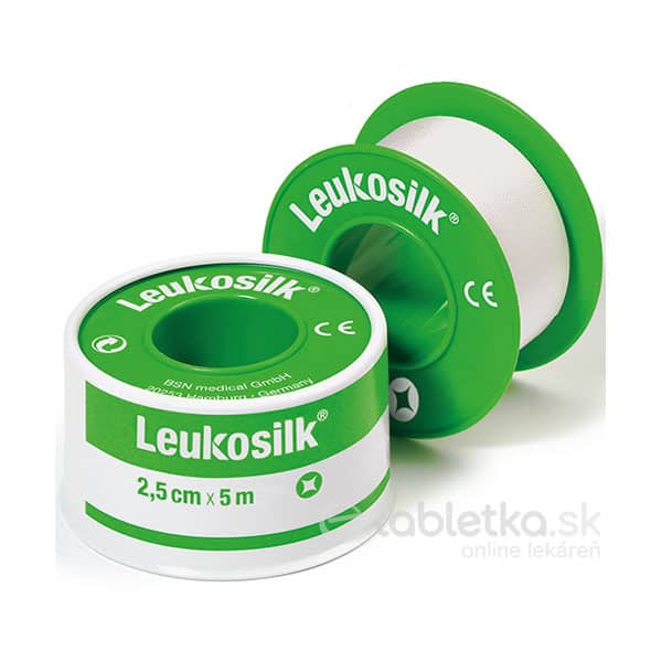 E-shop Leukosilk fixačná náplasť vysokopevná v ťahu 2,5cm x 5m