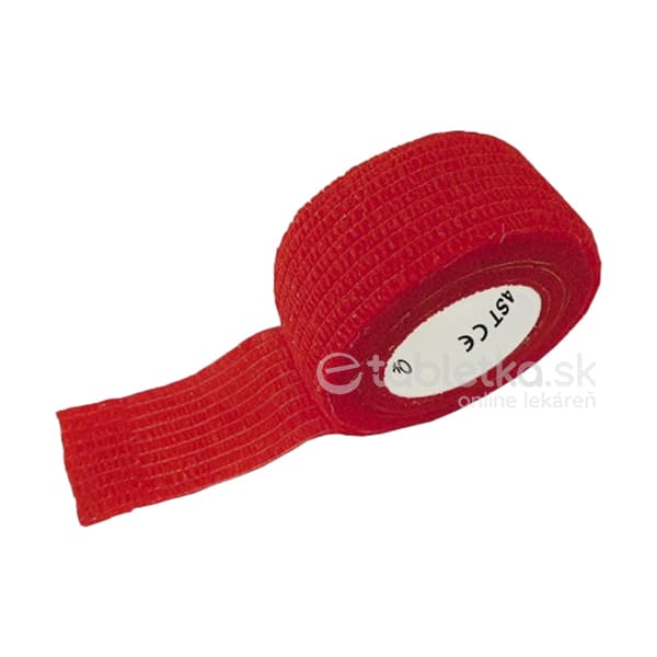 E-shop MEDIC Bandáž Finger Červená elastická náplasť 2,5cm x 4,5m