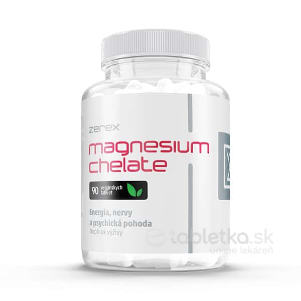 Zerex Magnézium chelát 90 tbl s vitamínom B6