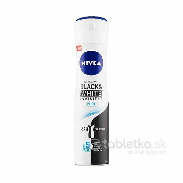 NIVEA antiperspirant Black&White Invisible Pure 150ml