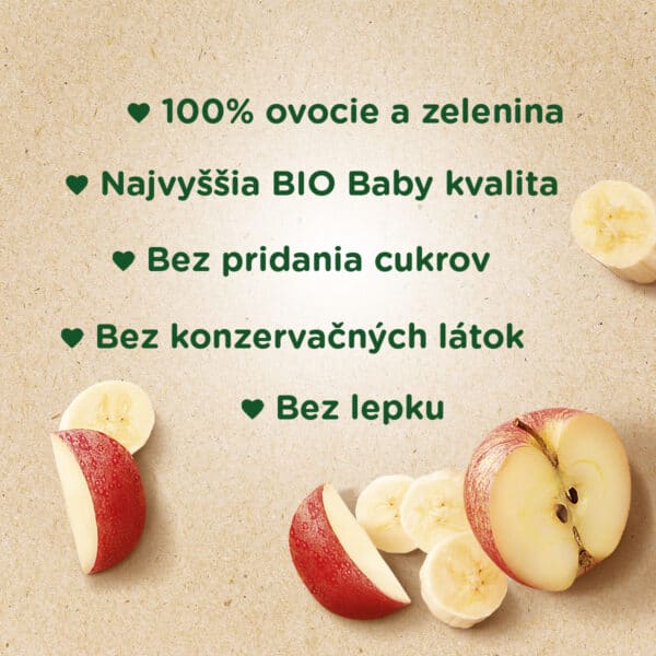 Sunar BIO Kapsička Jablko, banán - výhody