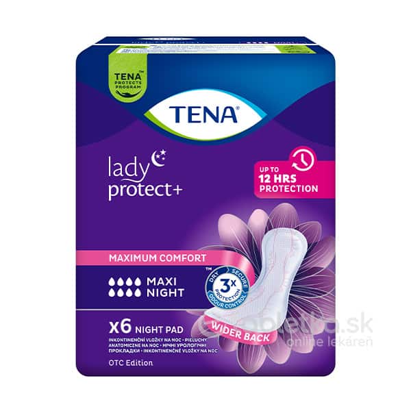 E-shop TENA Lady Maxi Night inkontinenčné vložky na noc 6ks