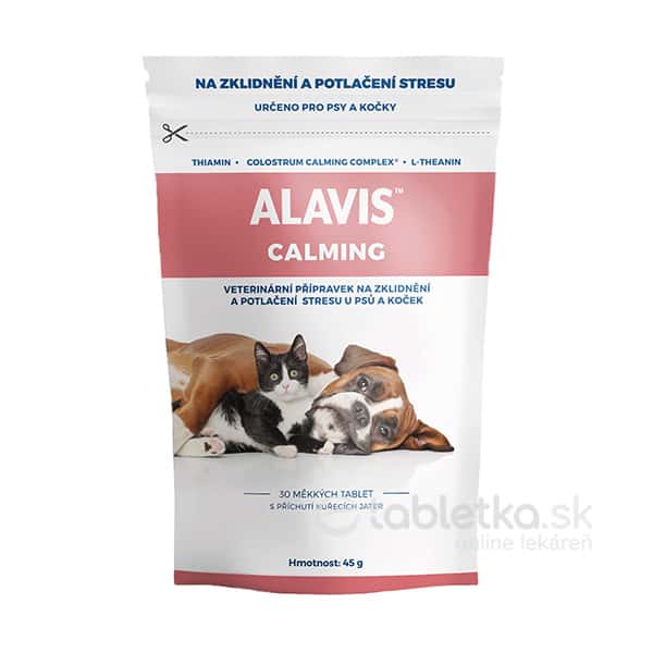 E-shop Alavis Calming mäkké tablety pre psy a mačky 30 kapsúl