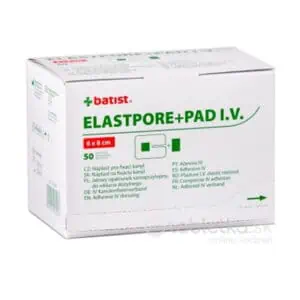 ELASTPORE+PAD I.V. náplasť s výrezom 6x8cm 50ks