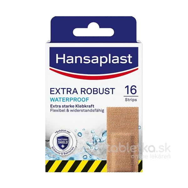 Hansaplast EXTRA ROBUST Waterproof odolná náplasť 16ks