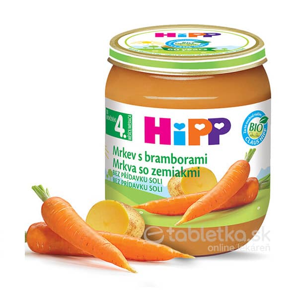 HiPP Príkrm Karotka so zemiakmi zeleninový 4m+, 125g