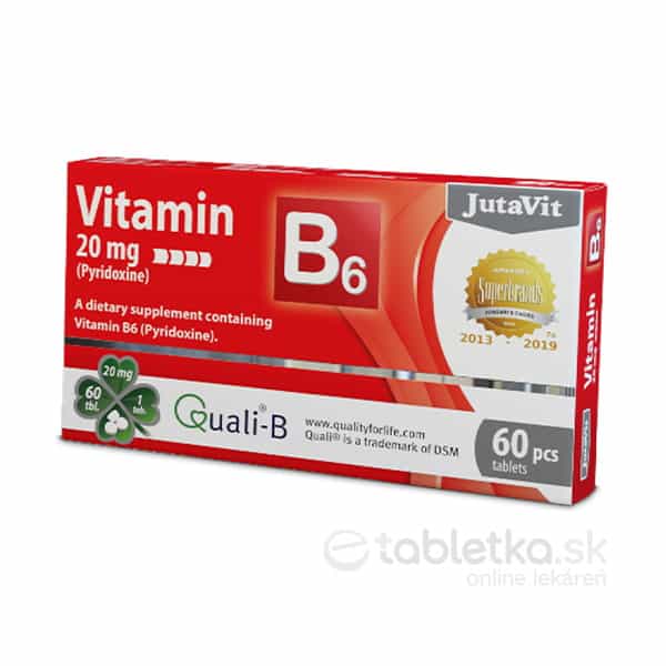 JutaVit Vitamín B6 20mg 60 tabliet