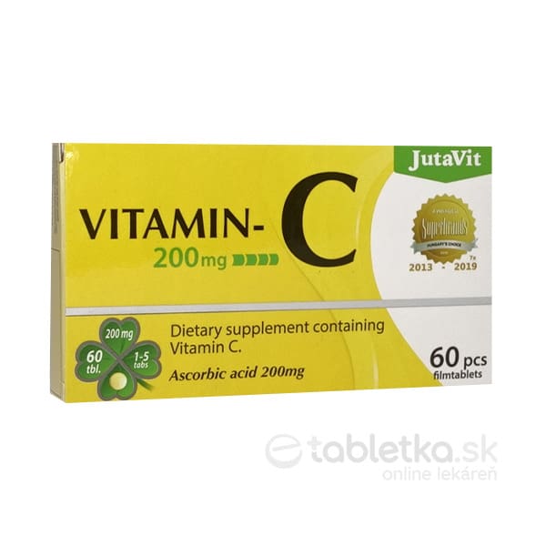 JutaVit Vitamín C 200mg 60 tabliet