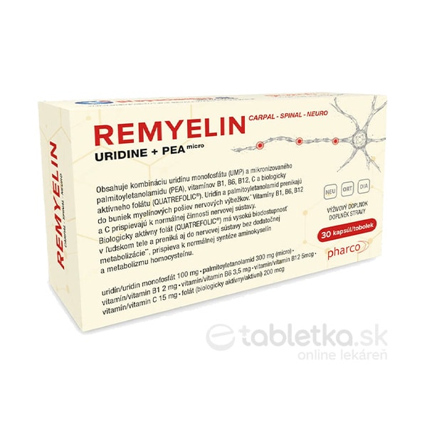 E-shop Remyelin Uridine+PEA+vitamíny B a C 30 kapsúl
