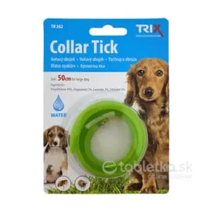 TRIX TR262 antiparazitný obojok pre psy 50cm zelený