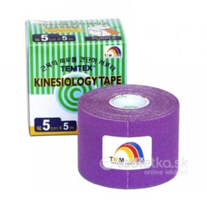 Temtex Kinesiology Tape tejpovacia páska Classic 5cm x 5m, fialová