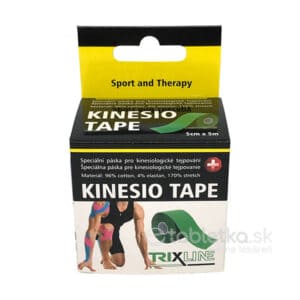 Trixline KINESIO TAPE tejpovacia páska zelená 5cm x 5m